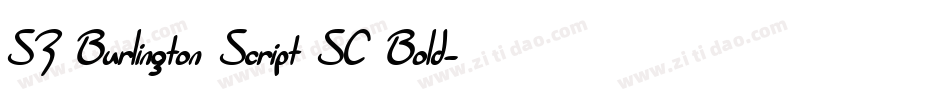 SF Burlington Script SC Bold字体转换
